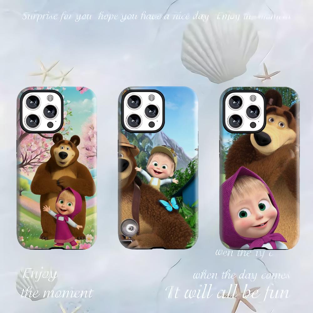 Apple Iphone 15 - Masha and the Bear Phone Case