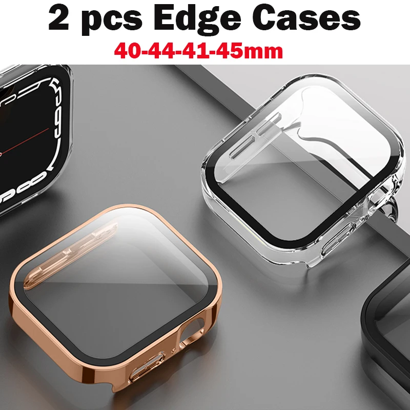 2PCS Waterproof Edge Cases for - Smartwatch Screen Film review and price