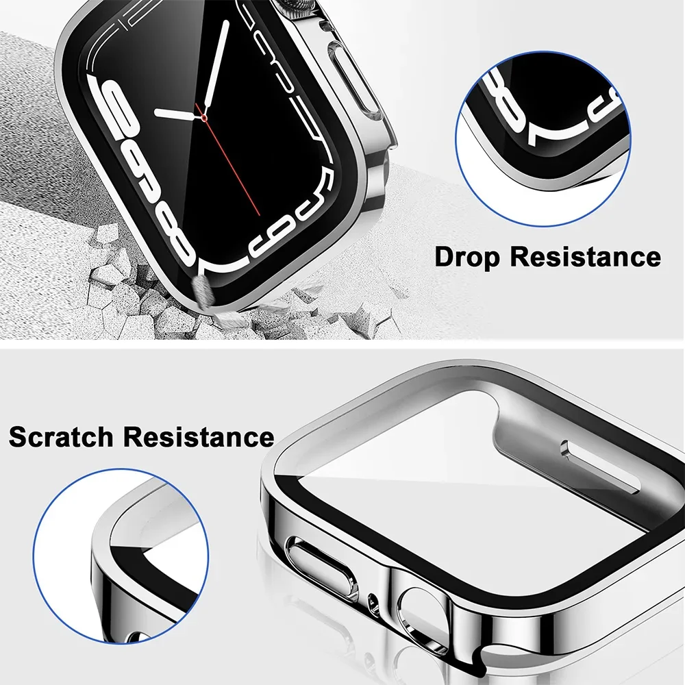 2PCS Waterproof Edge Cases for - Smartwatch Screen Film review and price