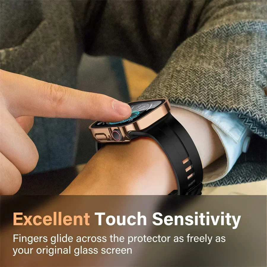 2PCS Waterproof Edge Cases for - Smartwatch Screen Film review and price